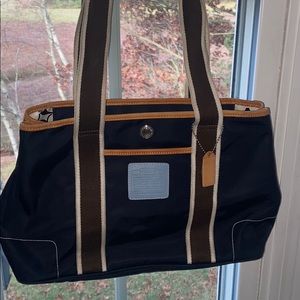 Gorgeous black Coach tote bag, diaper bag